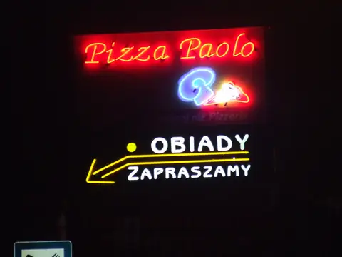 Neony Pizza Paolo i OBIADY